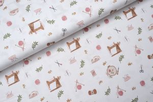 Happy Crafting Katoen Wit - By Poppy