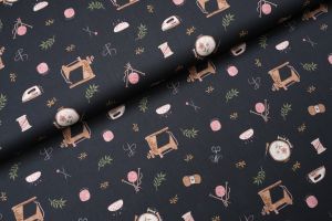 Happy Crafting Katoen Zwart - By Poppy