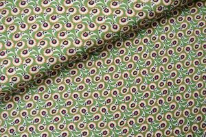 Davina Flower Viscose Groen