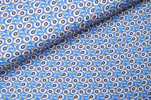 Davina Flower Viscose Blauw