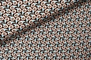 Davina Flower Viscose Zwart