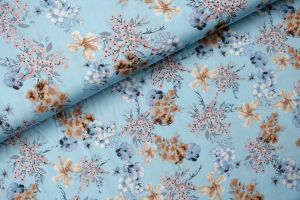 Sienna Flower Viscose Blauw