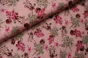 Sienna Flower Viscose Roze