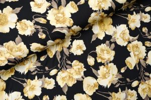 Harper Flower Viscose Navy