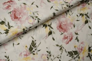 Evelyn Flower Viscose Wit
