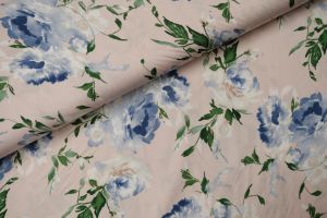 Evelyn Flower Viscose Roze