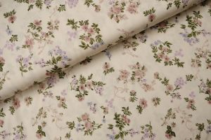 Mia Flower Viscose Zand