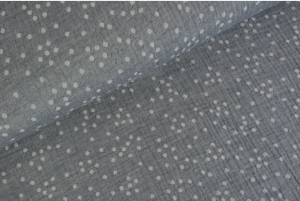Dots Double Gauze Grijs