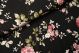 Cecile Flower Viscose Zwart